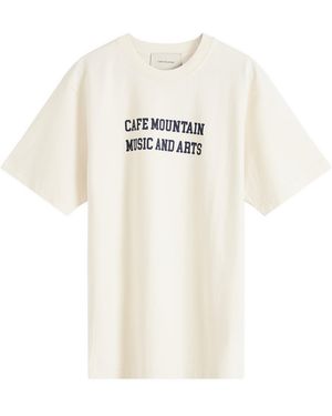Cafe Mountain Music And Arts T-Shirt - White
