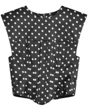 Ganni Corset Top - Black