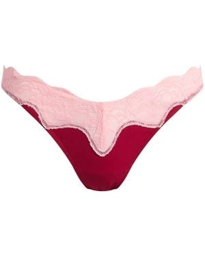 Fruity Booty Lacie Thong - Pink