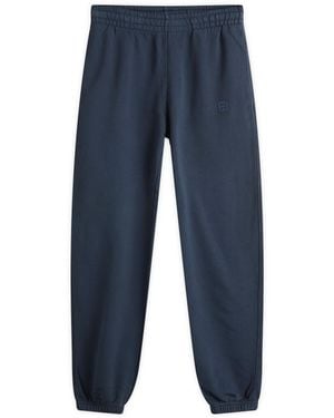 Anine Bing Karter Framed Monogram Sweatpants - Blue