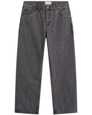 Dime Baggy Denim Trousers - Grey