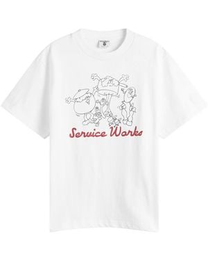 Service Works Pots & Pans T-Shirt - White