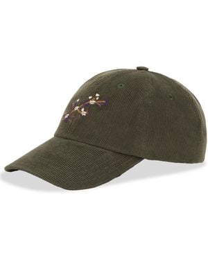 Drake's Blackthron Needlecord Baseball Cap - Green