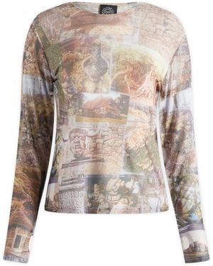 Heresy Study Mesh Top - Brown