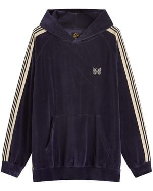 Needles Velour Track Hoodie - Blue