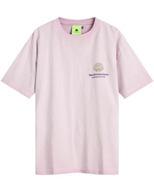 New Amsterdam Surf Association Tall Grass T-Shirt - Pink