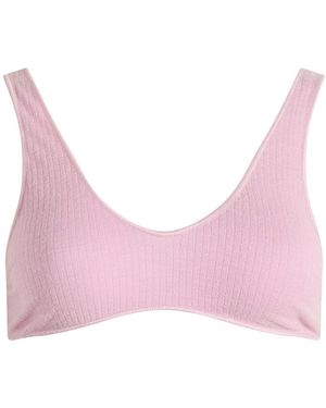 Skims Seamless Sheer Wool Bralette - Pink