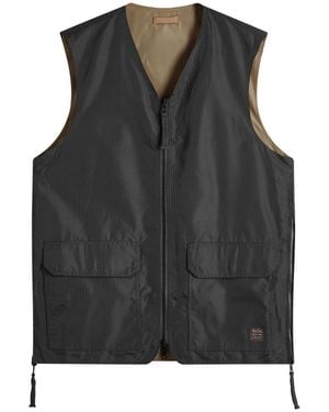 Taion Military Reversible V-Neck Vest - Black