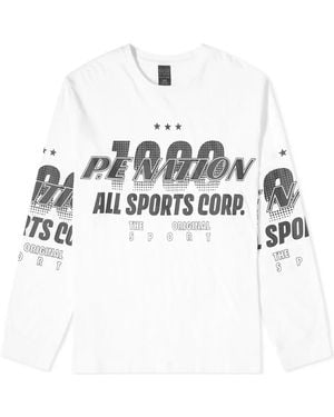 P.E Nation Long Sleeve Contenders Motocross T-Shirt - White