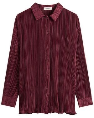 4th & Reckless Plisse Shirt - Purple