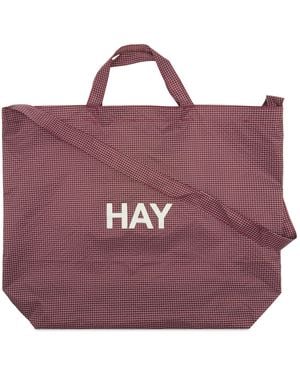 Hay Grid Crossover Bag - Purple