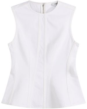 Agolde Corbin Denim Shell Shirt - White