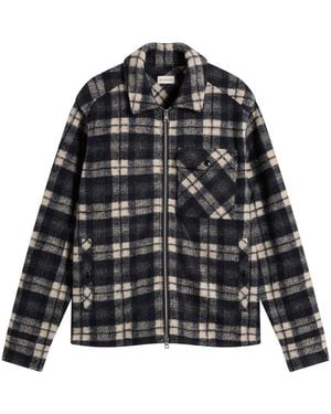 Moncler Zip Check Overshirt - Black
