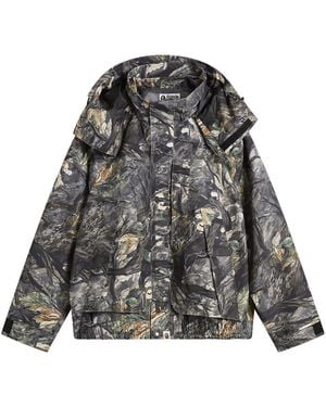 A Bathing Ape Tree Edge Camo Snowboard Jacket - Grey