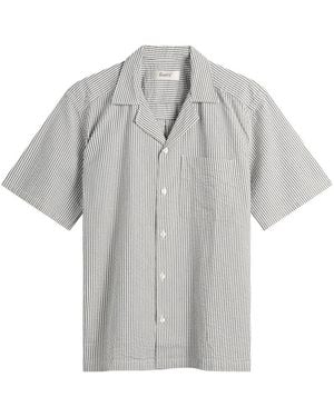 Forét Peer Seersucker Vacation Shirt - Grey