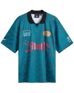by Parra Polyester Sports Flag Polo Shirt - Blue