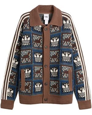 adidas Crafted Crochet Cardigan - Black