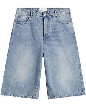 Ami Paris Large Fit Bermuda Shorts - Blue