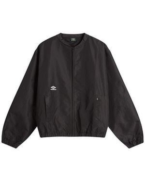 Umbro by Slam Jam Micro Check Bomber Jacket - Black