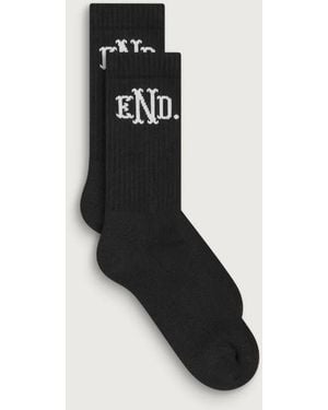 END. Monogram Sock - Black
