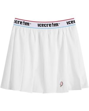 ICECREAM Soft Serve Pleated Skirt - White
