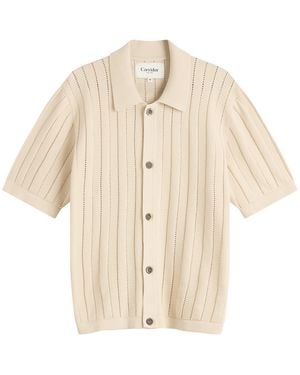 Corridor NYC Acid Wash Knit Shirt - Natural