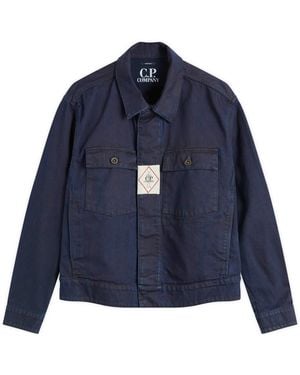 C.P. Company Plated Denim Work Jacket - Blue