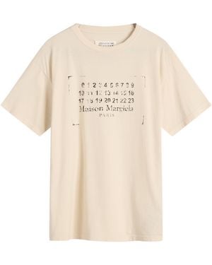 Maison Margiela Logo T-Shirt - Natural