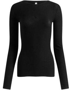 Baserange Heart Long Sleeve T-Shirt - Black