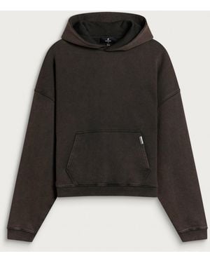Represent Boxy Oversized Hoodie - Black