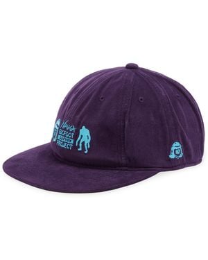 NANGA X Tacoma Fuji Records Logo Corduroy Cap - Purple