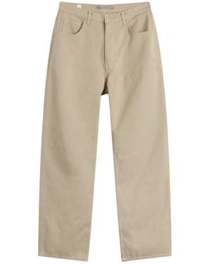 Norse Projects Mogens Relaxed 5 Pocket Twill Pants - Natural