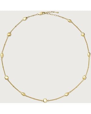 Missoma Molten Teardrop Multi Charm Necklace - Metallic