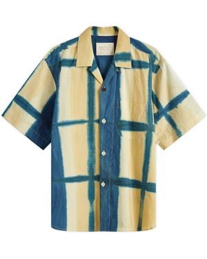 Kardo Ronen Clamp Dye Vacation Shirt - Blue