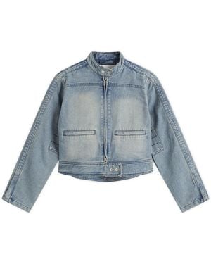 House Of Sunny Take A Trip Mini Racer Jacket - Blue