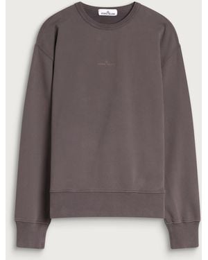 Stone Island Camo Compass Print Sweatshirt - Brown