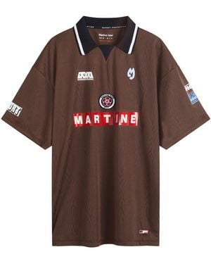 Martine Rose Football Jersey Top - Brown