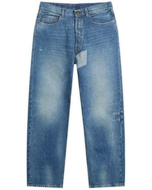 Maison Margiela Straight Leg Vintage Wash Jeans - Blue