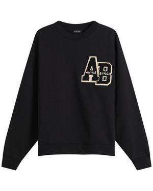 Anine Bing Miles Sweatshirt - Black