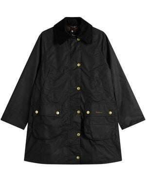 Barbour Long Beadnell Wax Jacket - Black