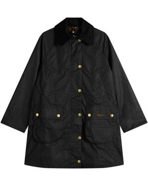 Barbour Long Beadnell Wax Jacket - Black