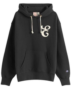 E by END. Champion For Everyday Hoodie - Black