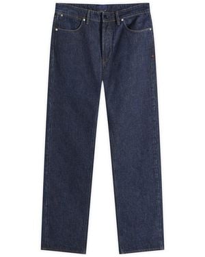 Stone Island Rinsed Straight Leg Denim Jeans - Blue