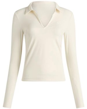 Tala Dayflex Polo Long Sleeve Top - Natural