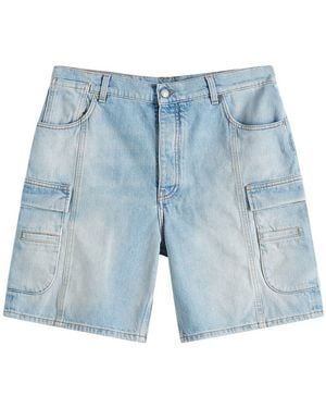 Off-White c/o Virgil Abloh Denim Cargo Shorts - Blue