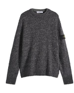 Stone Island Speckled Wool Nylon Sweater - Gray
