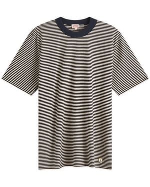 Armor Lux 59644 Fine Stripe T-Shirt - Grey