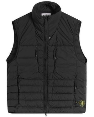 Stone Island Seamless Tunnel Nylon Down-Tc Light Vest - Black