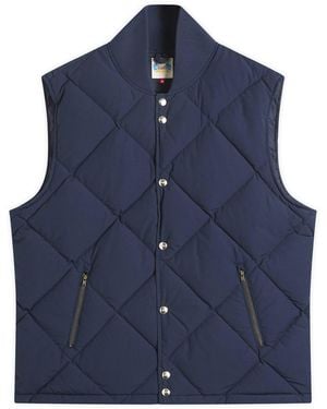 Dubbleware Dubble Down Diamond Quilted Vest - Blue