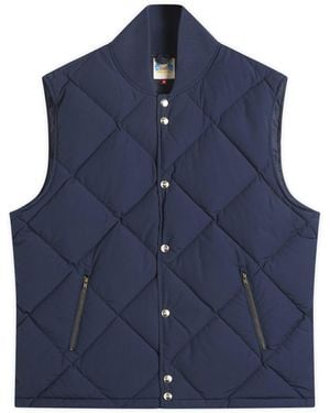 Dubbleware Dubble Down Diamond Quilted Vest - Blue